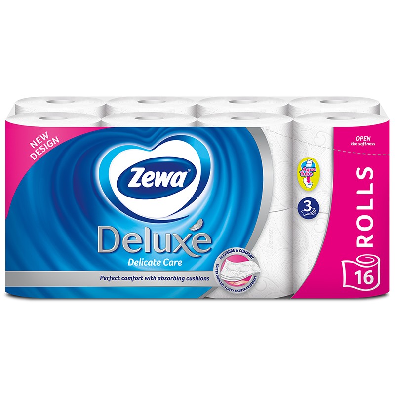 Toilet Paper Zewa 3ply Deluxe Delicate Care eBag.bg