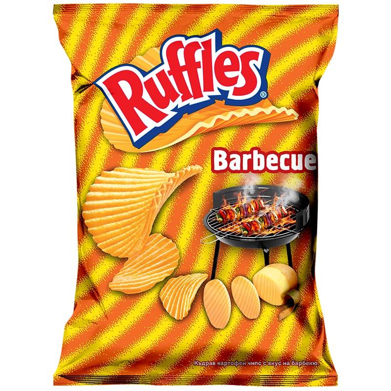 Chips Ruffles Barbecue 155 g for 2.99 lv. with delivery to your home