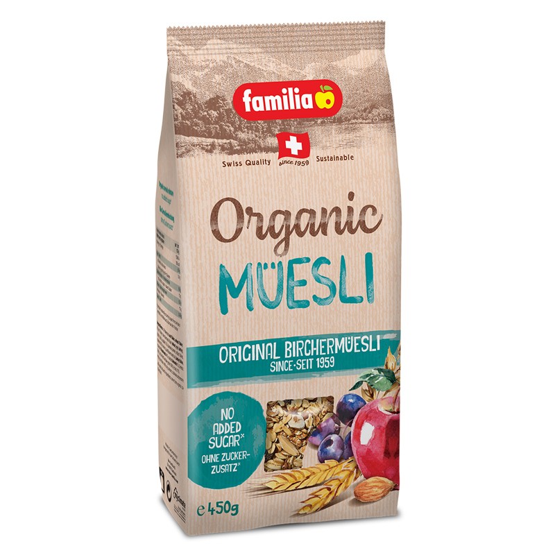 Organic Muesli Familia Bircher without Sugar for 9.59 lv. with delivery