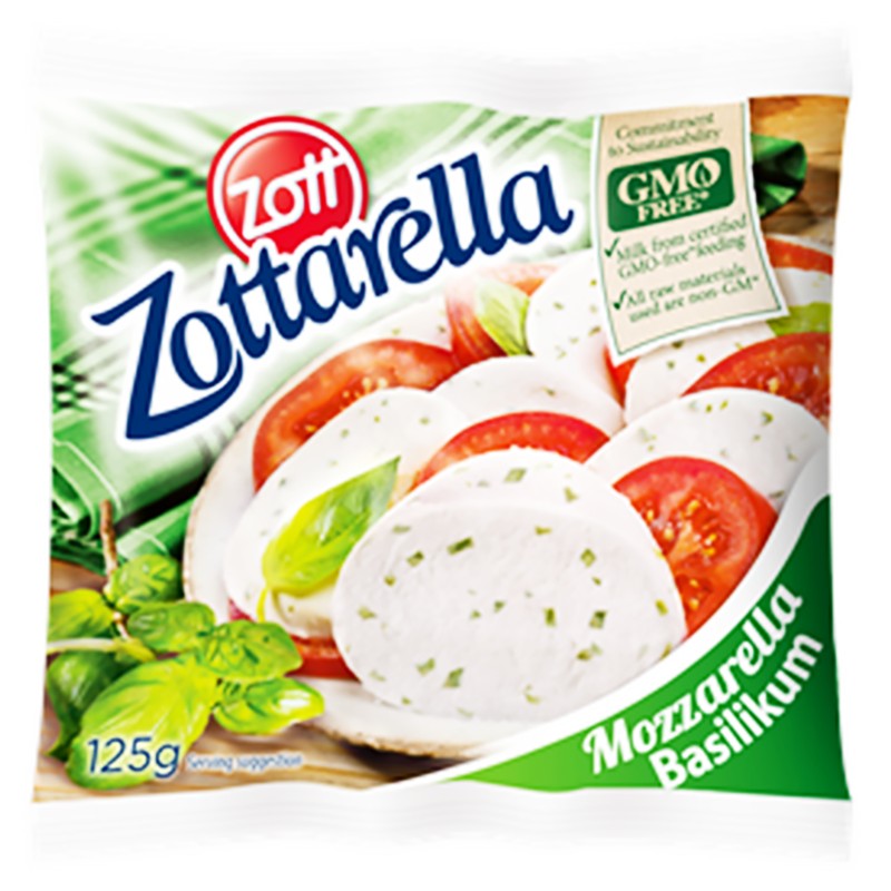 Mozzarella Cheese Zott with Basil at a price of 2.99 lv. eBag.bg