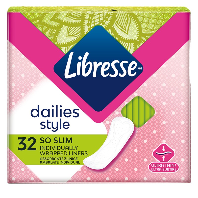 Sanitary Pads Libresse So Slim Daily 32 pcs for 3.49 lv. with delivery