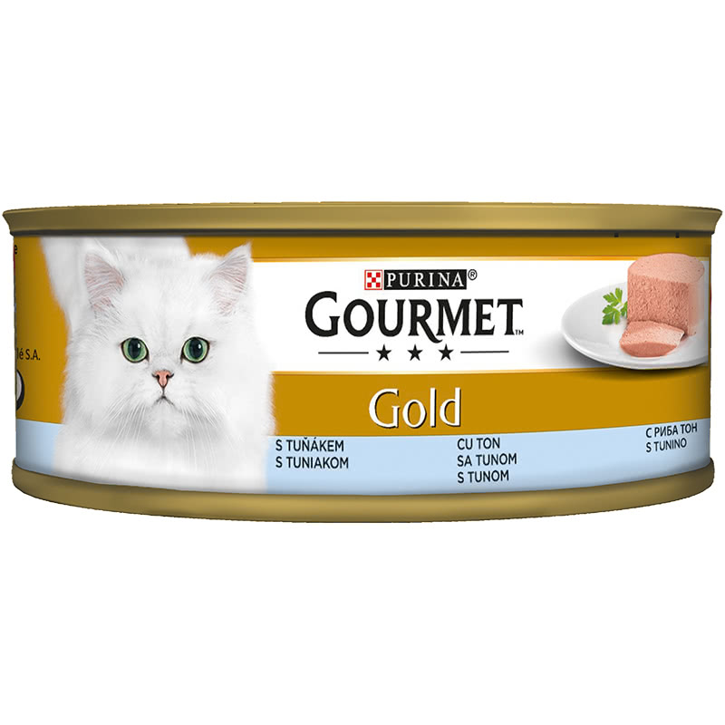 Food for Cats Gourmet Gold Pate with Tuna 85 g for 1.49 lv. with ...