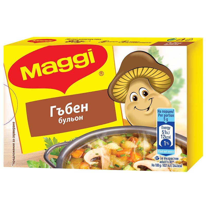 Bouillon Maggi Mushroom 6 pcs 60 g for 1.39 lv. with delivery to your