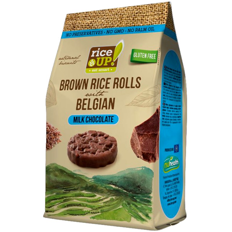 Mini Rice Cakes Rice Up! Milk Chocolate eBag.bg
