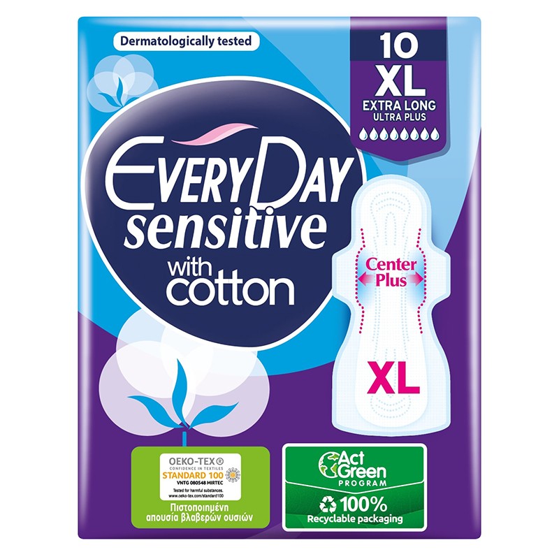 Sanitary Pads Every Day Sensitive Extra Long 10 pcs for 2.99 lv. with