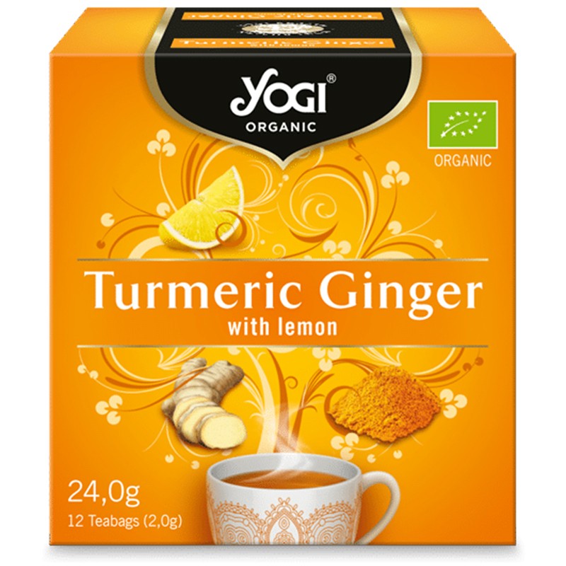 Organic Tea Yogi Turmeric and Ginger for 5.39 lv. with delivery to your
