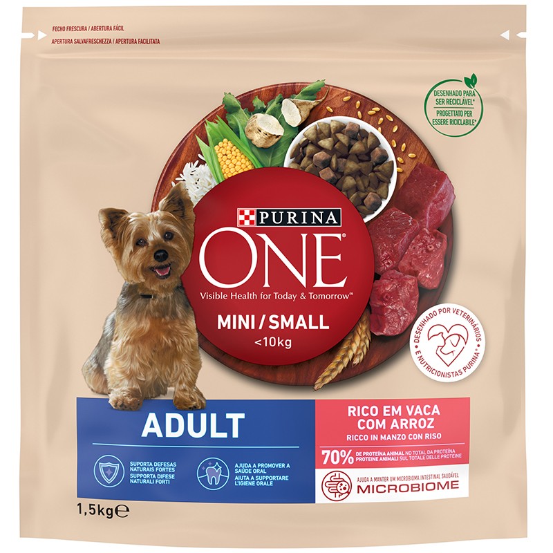 Dry Dog Food Purina One Mini Adult from Small Breeds in Mature High