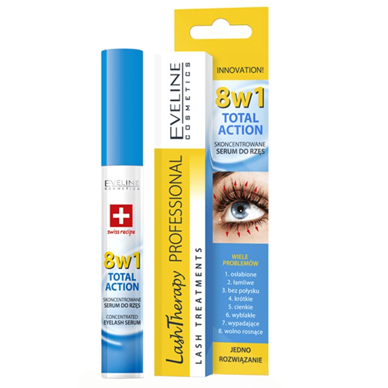 Eyelash Serum Eveline Lash Therapy Total Action 8in1 eBag.bg