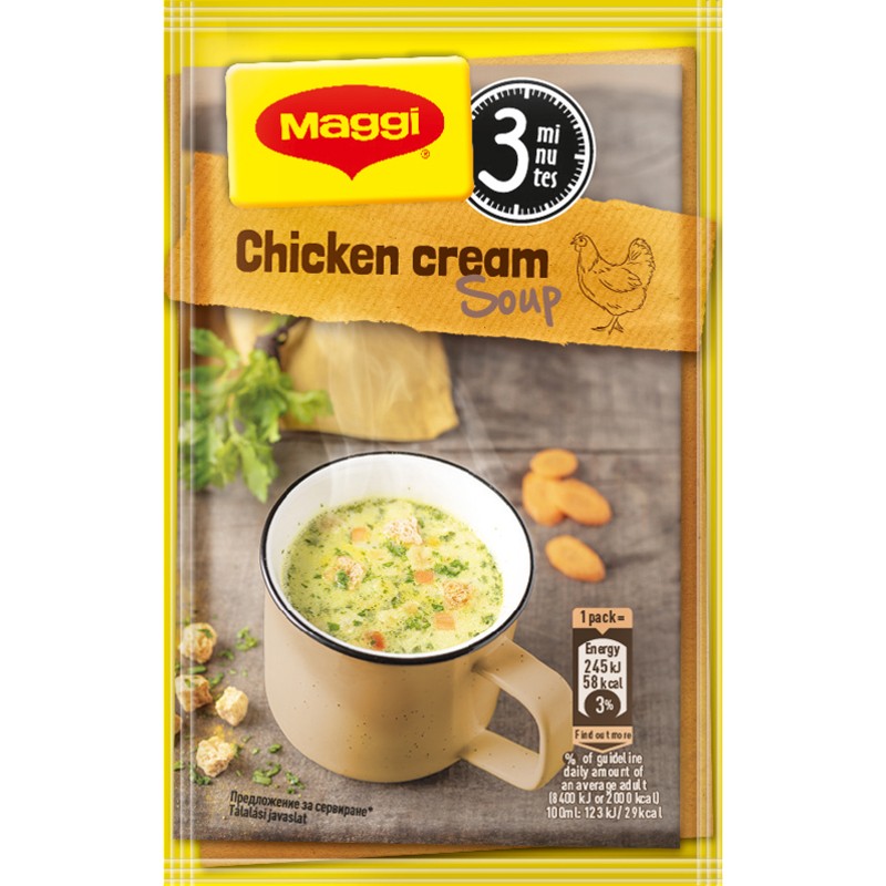 Soup Maggi Cream Chicken with Croutons 16 g for 0.79 lv. with delivery to your home eBag.bg