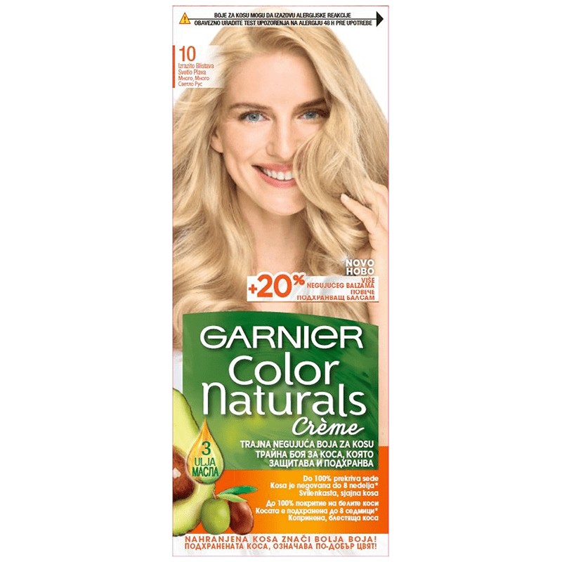 Hair Dye Garnier Color Naturals 10 BL T T CL Very Bright Blond for 4.79