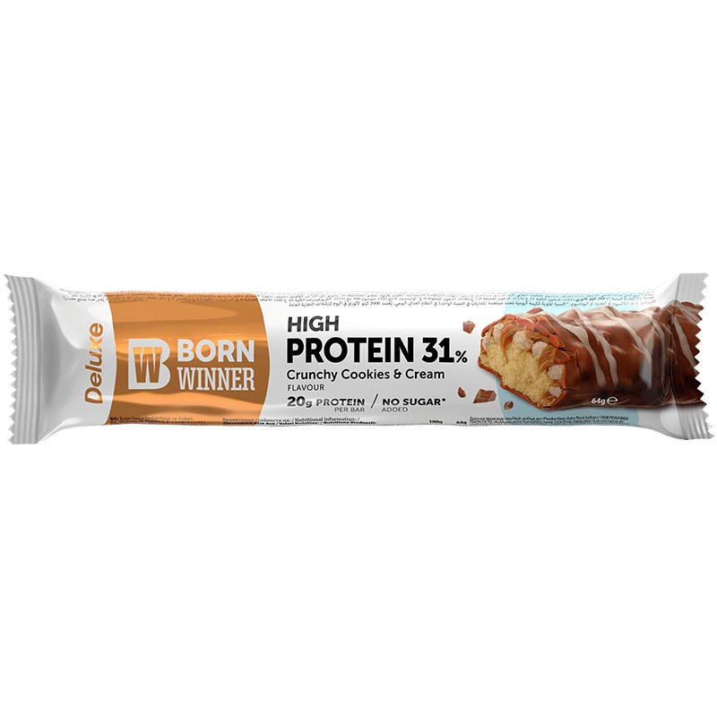 Protein Bar Born Winner Deluxe Crunchy Cookie with Cream Sugar Free