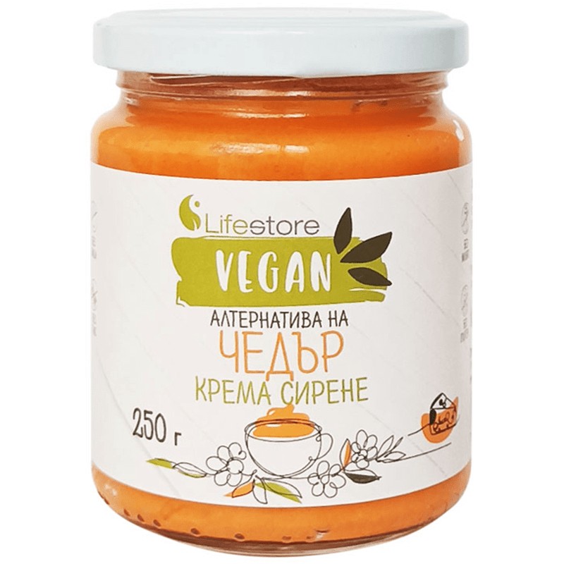 Vegan Alternative Cheddar Cream Cheese Lifestore eBag.bg