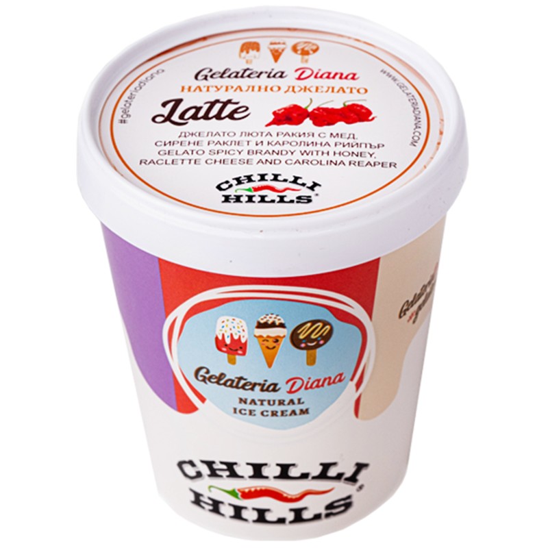 Gelato Hot Rakia with Honey, Raclette Cheese and Carolina Reaper from ...