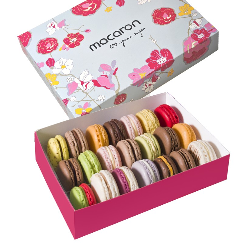 French Macaroons Mix - Fruity, Chocolate and Classic Taste from 100 ...