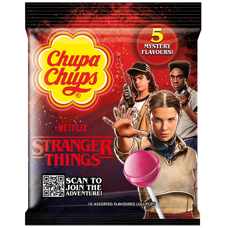Lollipops Chupa Chups Stranger Things 5 Mystery Flavours - eBag.bg