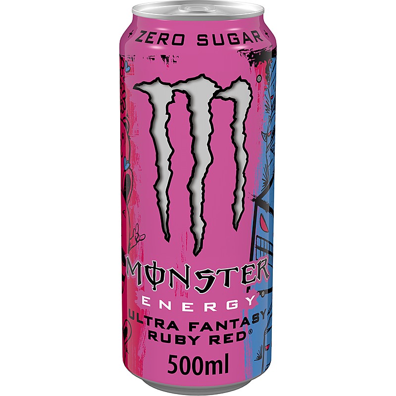 Energy Drink Monster Ultra Fantasy Ruby Red Zero Sugar - eBag.bg