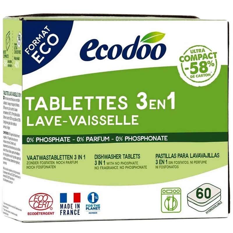 Eco Dishwasher Tablets Ecodoo 3in1 with Active Oxygen - eBag.bg