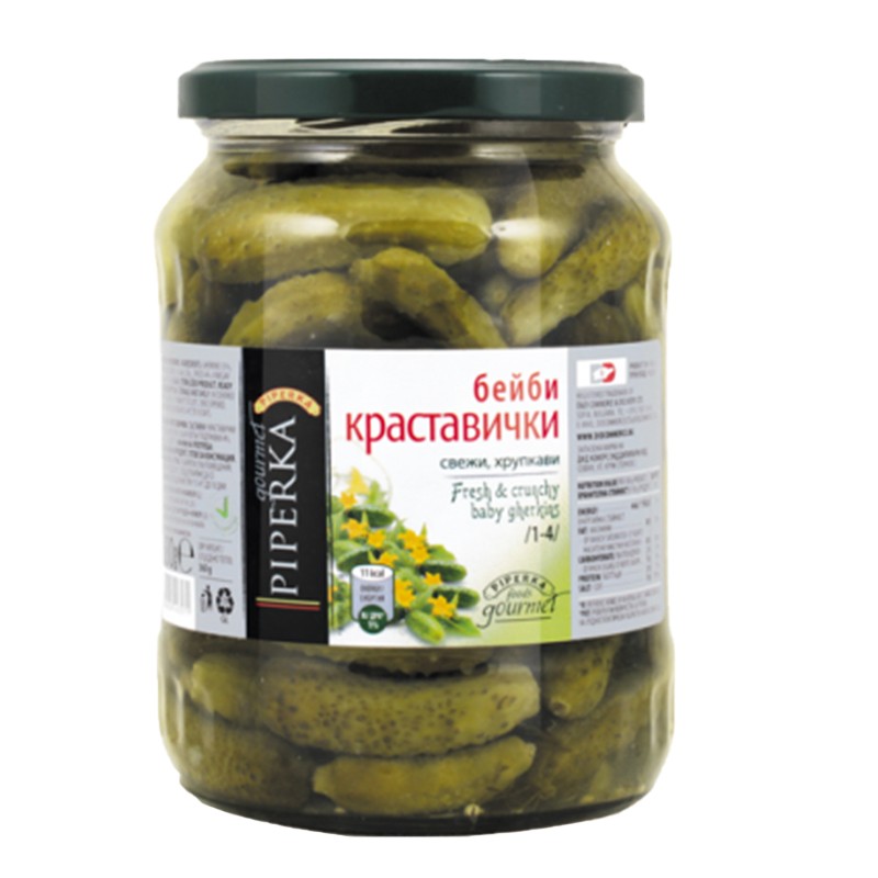 Кисели Краставички Piperka Бейби Стерилизирани