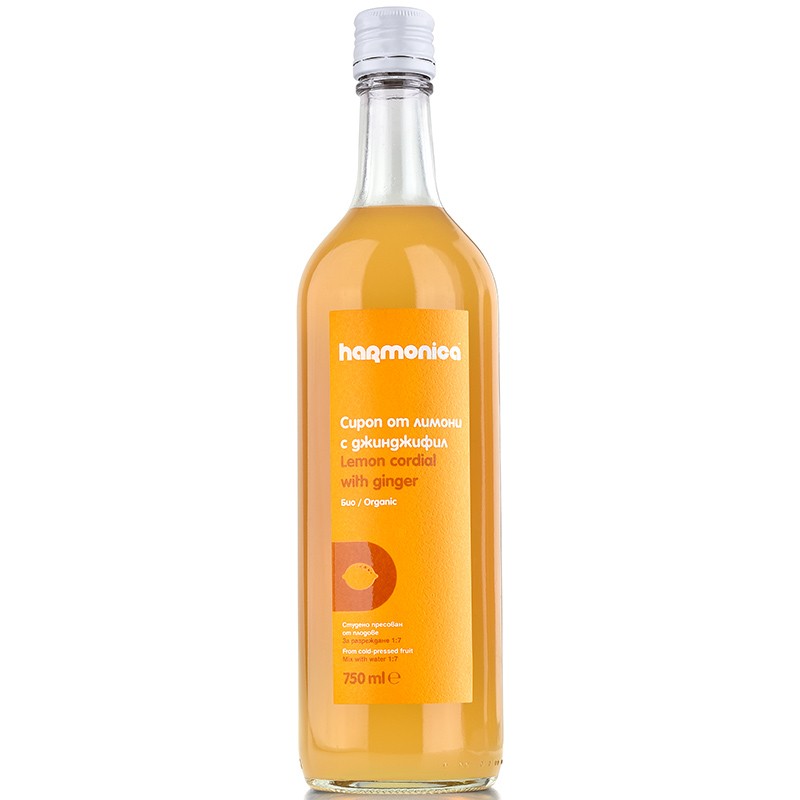 Био Сироп Harmonica Лимон и Джинджифил