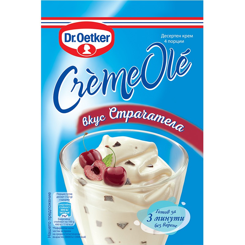 Крем Оле Dr. Oetker Страчатела