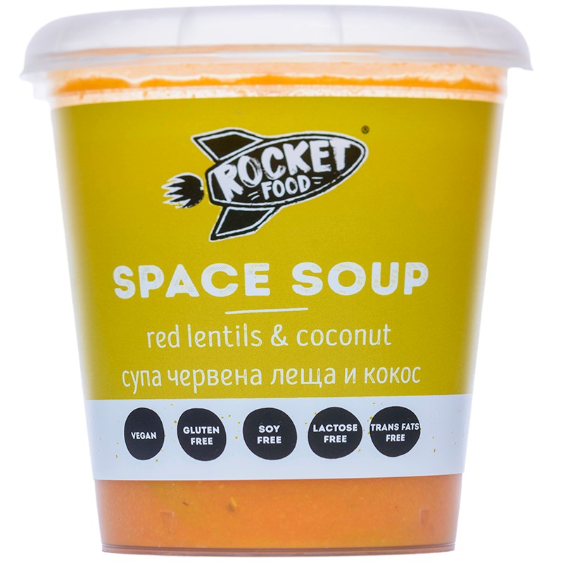 Space Супа Rocket Food Червена Леща и Кокос
