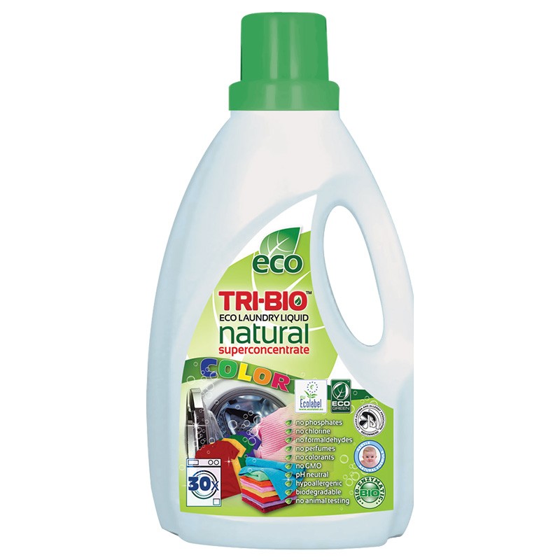 Еко Натурален Перилен Препарат Tri-Bio за Цветно Пране 1.42 л