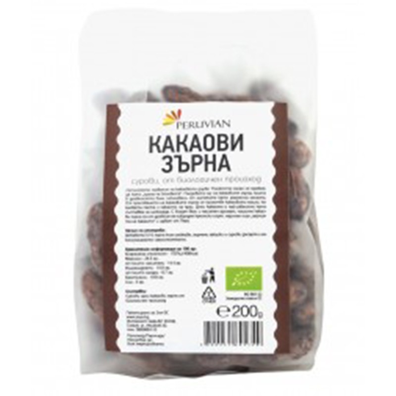 Продуктът не е наличен: Био Какаови Зърна Peruvian
