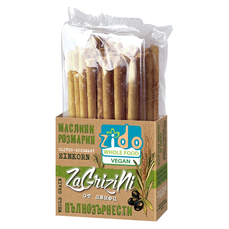 Гризини Zido с Маслини и Розмарин Веган