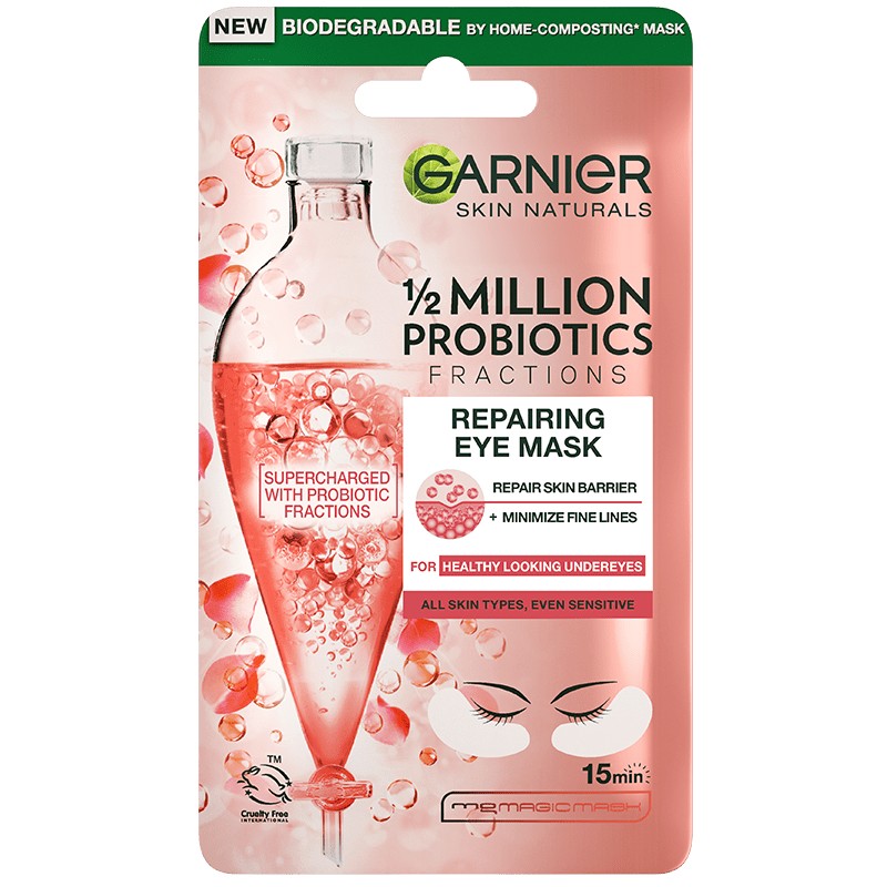 Околоочна Маска Garnier  2 Million Probiotics Памучна