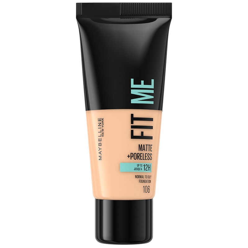 Матиращ Фон дьо Тен Maybelline Fit Me 106 Peach Beige за Нормална до Мазна Кожа