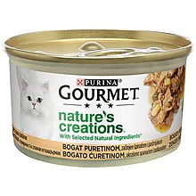 Храна за Котки Purina Gourmet Nature's Creations за Котки в Зряла Възраст Пуйка с Пащърнак и Спанак