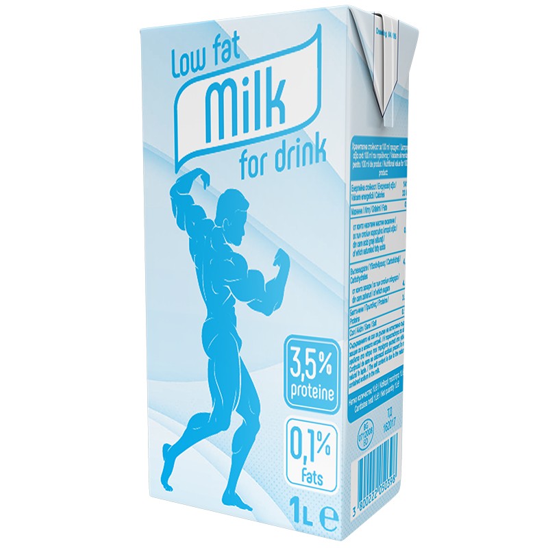Мляко Обезмаслено Фитнес 0,1% UHT