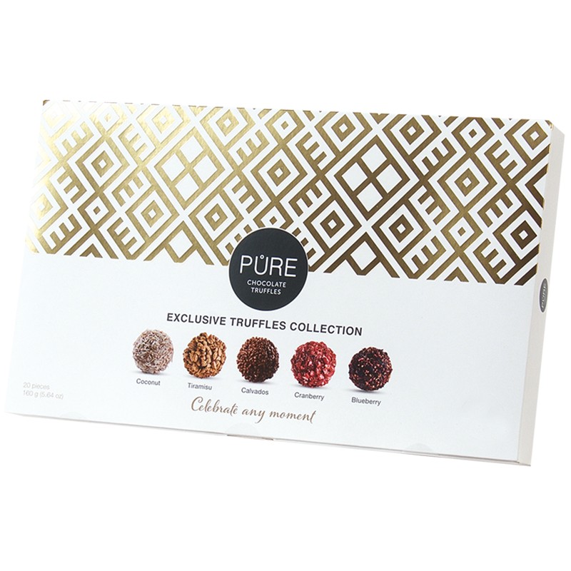 Шоколадови Трюфели Pure Gold Collection Млечни Асорти 20 бр