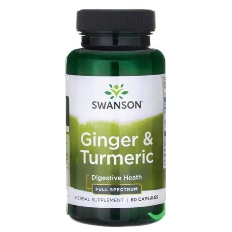 Swanson Джинджифил И Куркума 600мг 60 Капсули