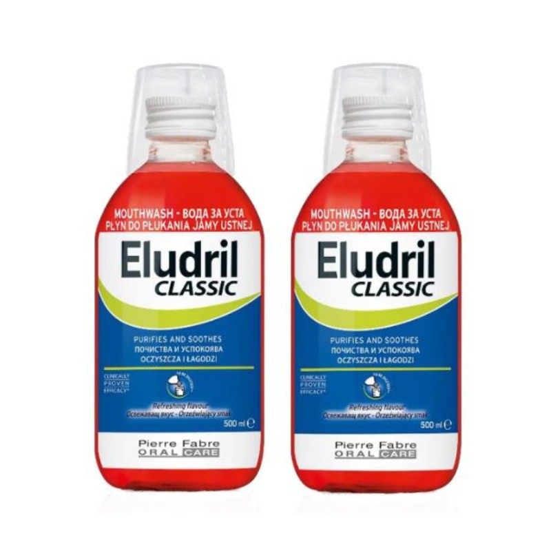 Продуктът не е наличен: Eludril Classic Вода За Уста 2 Х 500мл