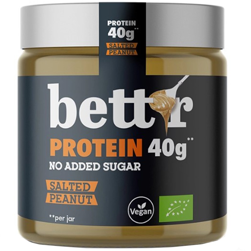 Био Протеинов Крем за Мазане Bettr Солен Фъстък без Добавена Захар