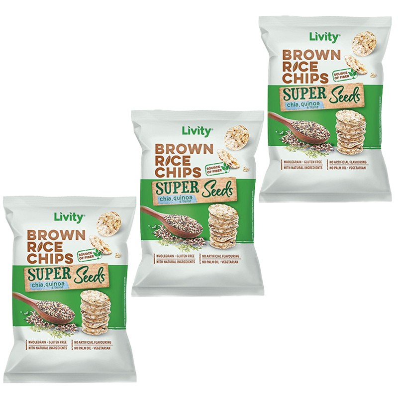 Оризов Чипс Livity с Чиа, Киноа и Мащерка - eBag.bg