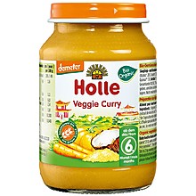 Био Пюре Holle Зеленчуково Къри Деметер след 6 мес.