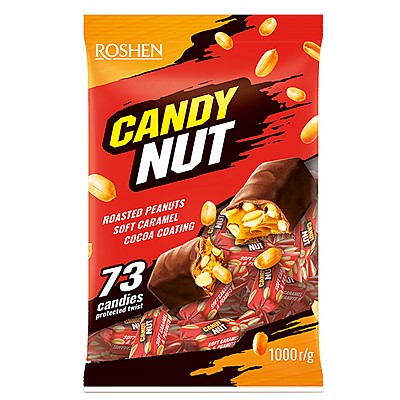 Бонбони Roshen Candy Nut Карамел и Фъстъци