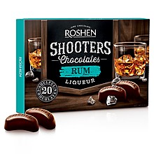 Шоколадови Бонбони Roshen Shooters с Ликьор от Ром