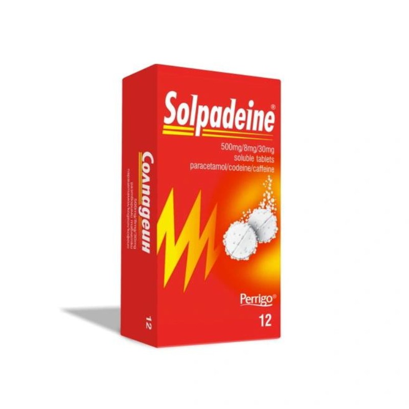 Солпадеин Таблетки Ефервесцентни 500мг/8мг/30мг Х 24 с цена 15.29 лв ...