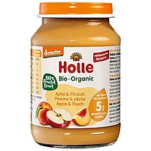 Био Пюре Holle Ябълка и Праскова Деметер
