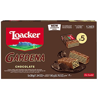 Вафли Loacker Gardena Шоколад