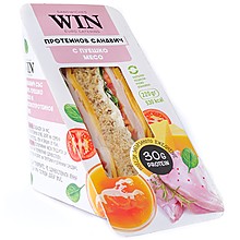 Протеинов Сандвич Win с Пуешко Месо