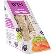 Сандвич Win със Сьомга и Крема Сирене