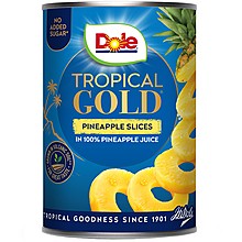 Dole Tropical Gold Ананас Шайби в Сок без Добавена Захар