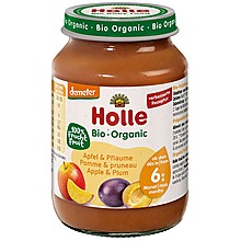 Био Пюре Holle Ябълка и Слива Деметер