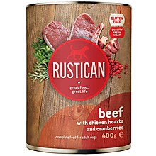 Храна за Кучета Rustican с Говеждо, Пилешки Сърчица и Червени Боровинки