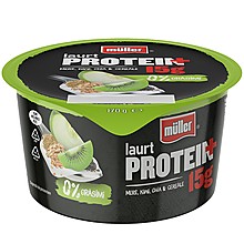 Протеинов Йогурт Muller Обезмаслен 0% с Киви, Чия и Зърнени Храни