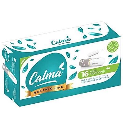 Био Дамски Тампони Calma Cotton Line Хипоалергенни Мини